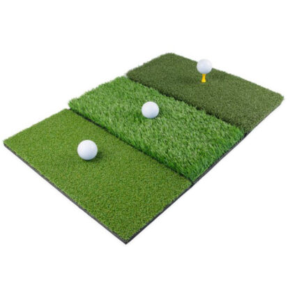 Купить Golf Training Aids Tool Practice Artificial Lawn Grass Rubber Equipment Backyard Outdoor Hitting Mat Pad 3 In 1 Thickening