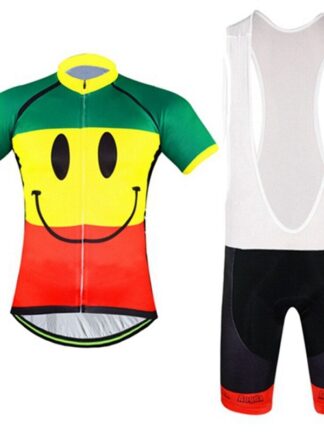 Купить 2021 Aogda Smiley Men's Cycle Clothing Cycling Jersey & (Bib) Shorts Kit