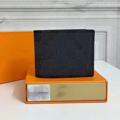 Купить Fashion Men Leather Purses High Quality Billfold Clutch bag Wallet Paris Plaid Style Designers Women Purse Luxury Designer Wallets with Box Card Holder