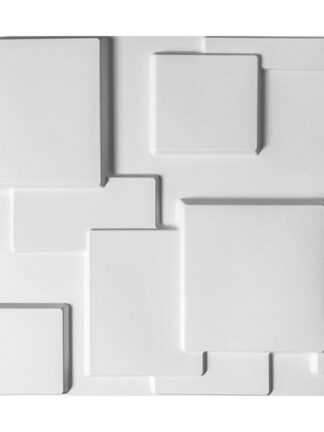 Купить Art3d 50x50cm 3D Plastic Wall Panels Stickers Soundproof Modern Decor White for Living Room Bedroom TV Background (Pack of 12 Tiles 32 Sq Ft)