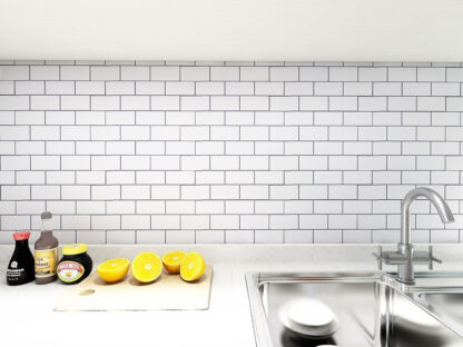 Купить Art3d Home Decoration Peel and Stick Wallpaper Backsplash 3D Wall Stickers Tile for Kitchen Bathroom Shower Room Fireplace (1-Sheet 30x30cm)