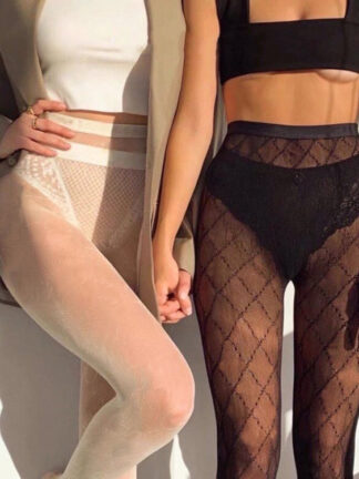 Купить 2021 Womens Classic Stockings Fashion Letter Pattern Socks Ins Hot Hosiery Sexy Women's Leggings Highly Quality Tights