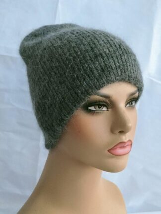 Купить New Beanie/Skull Caps 2021 Fur Winter Hat For Women Solid Beanie Cashmere Wool Cap Female Knitted Skullies Beanies Warm Soft Knit Bonnet