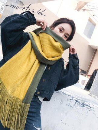 Купить New Fashion Scarves Wool Artificial Cashmere Scarf Women Winter Poncho Explosion Shawl Men Pashmina Head Foulard Femme Cape