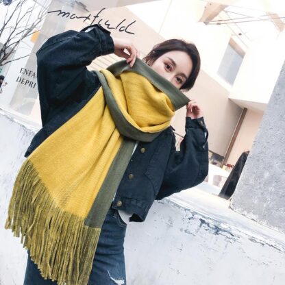 Купить New Fashion Scarves Wool Artificial Cashmere Scarf Women Winter Poncho Explosion Shawl Men Pashmina Head Foulard Femme Cape