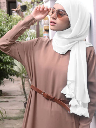 Купить Designer Solid Color Bubble Chiffon Hijab Scarf Women Long Soft Wrap Scarf Shawl Scarves Femme Muslim Hijabs Heart Tassel Scarf