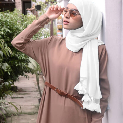 Купить Designer Solid Color Bubble Chiffon Hijab Scarf Women Long Soft Wrap Scarf Shawl Scarves Femme Muslim Hijabs Heart Tassel Scarf