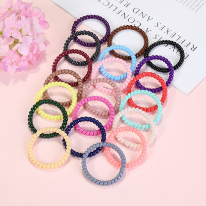Купить New Fashion Plastic Colorful Hair Rubber Bands Hairs Rope for Young Women 20pcs/Set