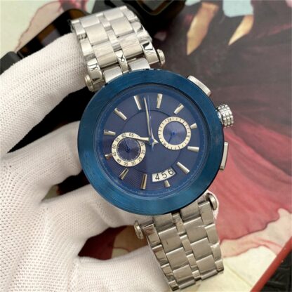 Купить Luxury Men's Watches 45mm Dial Quartz Automatic Movement Men's Designer Gold Full Stainless Steel Strap Waterproof Watch Christmas Gift OB4012