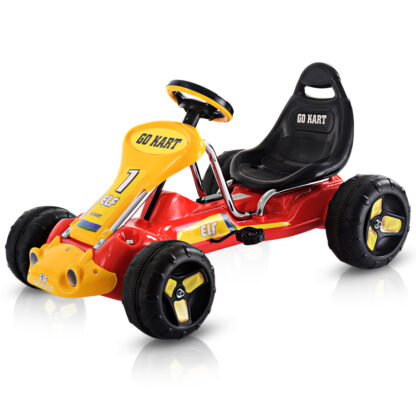 Купить Go Kart Kids Ride On Car Pedal Powered Car 4 Wheel Racer Stealth Christmas Gift