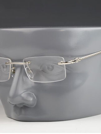 Купить Fashion Buffalo Sunglasses Frames Brand Rimless Gold Sliver Metal Frame Designer Brown Black Clear Lens Eyeglasses with Original Boxes Size: 54-18-140MM Lunettes