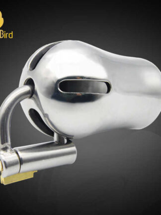 Купить 2022 adultshop Chastity devices Pure bird - male chastity device stainless steel penis cage with titanium PA nail magic lock sex toy BDSM a294 1015