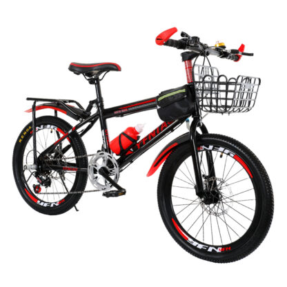 Купить 18 Inch Children Bicycle Mountain Bike Double Brakes Freestyle Balance Bike Wind Breaking Frame Bicycle For Children Students