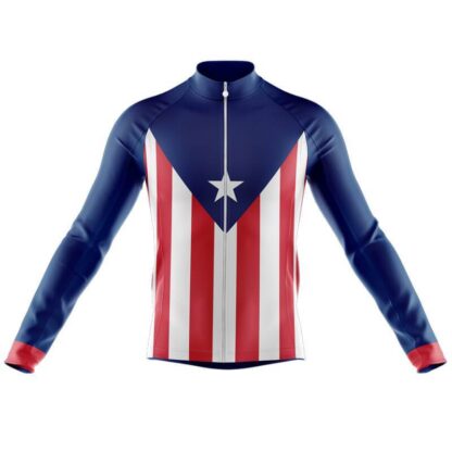 Купить 2022 New Puerto Team Winter Cycling Long Sleeve Jersey Men's Or Women's cycle jersey Thermal Fleece Spring and Autumn