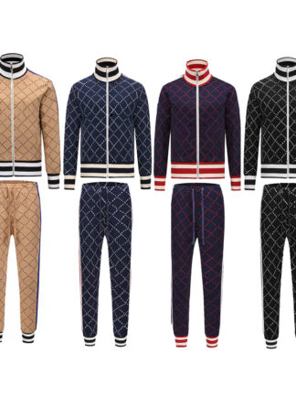 Купить Mens Tracksuit Two Pieces Sets Jackets Hoodie Pants With Letters Fashion Style Spring Autumn Outwear Sports Set Tracksuits Jacket Tops Suits