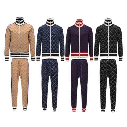 Купить Mens Tracksuit Two Pieces Sets Jackets Hoodie Pants With Letters Fashion Style Spring Autumn Outwear Sports Set Tracksuits Jacket Tops Suits