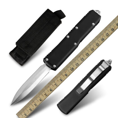 Купить MT04 Double Action Knife Military Tactical Front Automatic Knife BM OTF Aluminum Handle Outdoor Camping Hunting Self-Defense Tools Knives EDC Pocket Folding Blades