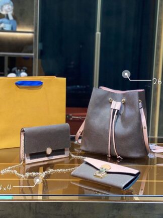 Купить 3PC Luxurys designers Women Fashion Totes handbags cross body Shoulder Bags combination famous classic flower Brown capacity portable day backpack 20