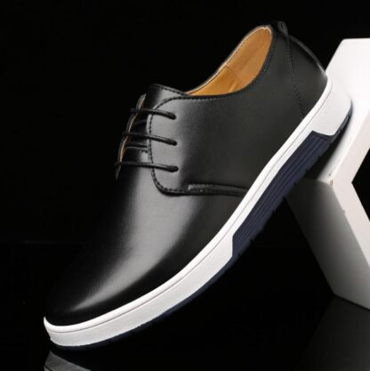 Купить 2022 Men Flats Dress-Shoes Genuine-Leather Casual Brand Handmade Breathable Men's Fashion