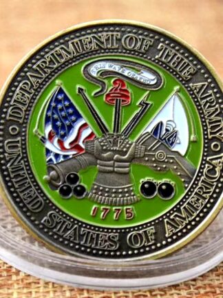 Купить 50pcs Non Magnetic 1775 United States Of American Department Of The Army Medic Craft Bronze Plated Challenge Coin