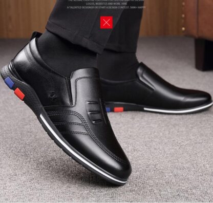 Купить Men's Shoes Spring 2022 Leather Sports Trend Fashion Casual Outdoor Men