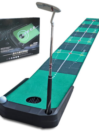 Купить Indoor Golf Putting Green Portable Mat with Auto Ball Return Function Mini Practice Training Aid Game and Gift