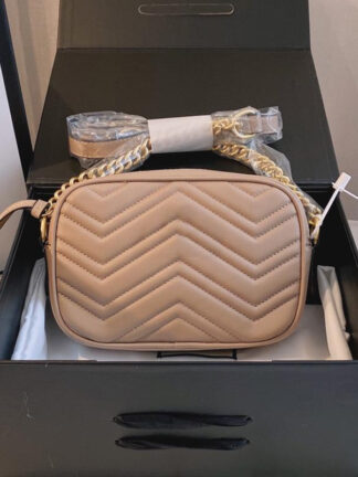 Купить Luex Designer Marmont Crossbody Shoulder G Bag Quilting Zig Zag Leather Black Gold Matelasse Wallet On Chain Hardware Women's 19*6*13cm Mini Handbags Tote