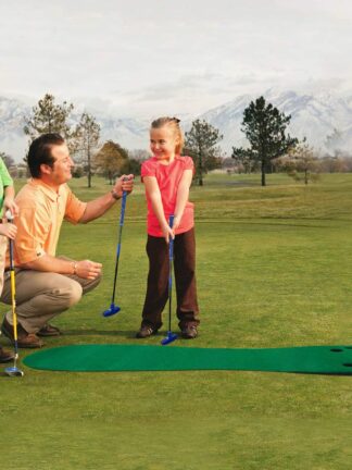 Купить Wholesales golf training putting mat driving range hitting pad outdoor and indoor backyard golfing HIgh quality custom printing carpet green