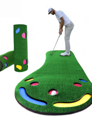 Купить Golf Green Portable Synthetic Turf Putting Mat Non-Slip Simulator Practicing and Training Game Gift tool for Home Indoor Outdoor Office