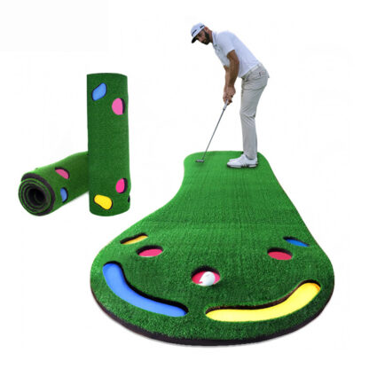 Купить Golf Green Portable Synthetic Turf Putting Mat Non-Slip Simulator Practicing and Training Game Gift tool for Home Indoor Outdoor Office