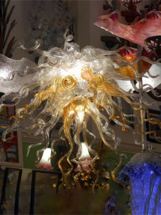 Купить Art Deco Lamps Nordic Style Luxury Chandelier Hand Blown Glass Chandeliers Pendant Lamp Indoor Lighting for Home