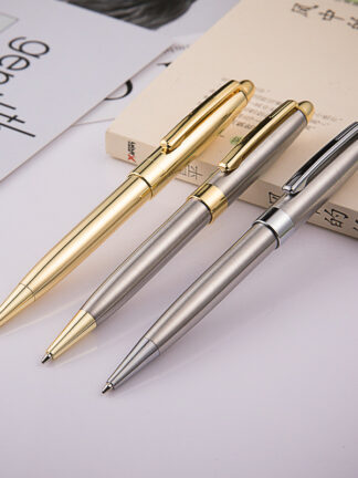 Купить Metal Rotating Ballpoint Pen High quality Business Pens Student Teacher Office Writing Gift