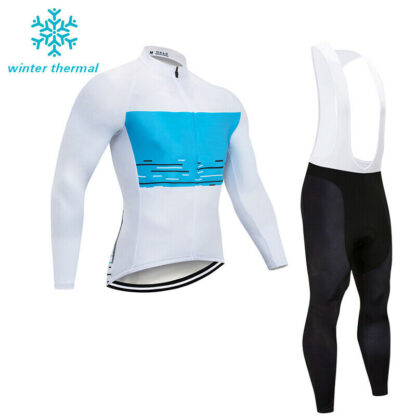 Купить 2021 Mens Cycling jersey Spring and Autumn Style Or Winter Riding Fleece Clothing Thermal Jacket Bike Bib Pants Set Kits
