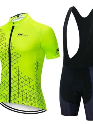 Купить 2021 Pro Cycling Jersey Suit Mens Summer Bike Team Racing Tops Bib Shorts Set
