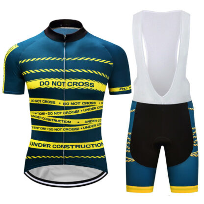 Купить 2021 POLICE LINE DO NOT CROSS Cycling Men Jersey Bib Shorts Set Shirt Pad Pants Gears