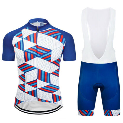 Купить 2021 Unique Cycling Clothing Set Men's Bike Jersey Bib Shorts Kits Shirt Pants Suits