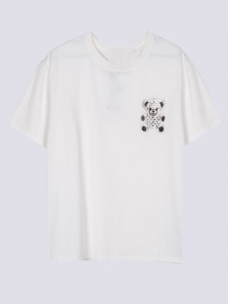 Купить Fashion Summer Men T Shirts Luxury Casual Mens Designer Short Sleeves Black White Tees Shirt Clothing