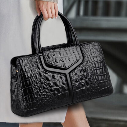 Купить 2021 new fashion crocodile pattern women's bag single shoulder diagonal span simple and atmospheric Pu handbag