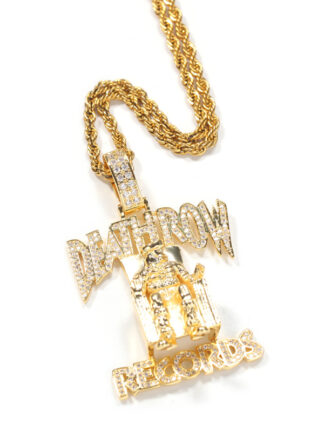 Купить Fashion Hip Hop Rapper Style CZ DEATHROW Pendant Stainless Steel Chain Necklace