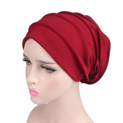 Купить New Fashion Beanie/Skull Caps Bonnets For Women Multifunction Tide Thick Elastic Cotton Sleeve Head Cap Chemotherapy Blind Hat Four Seasons