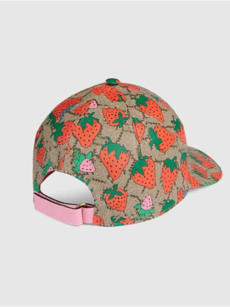 Купить High qualiClassic Letter strawberry Bucket hat Adults and children Famous Cotton Adjustable Skull Sport Golf Curved print baseball cap