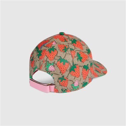 Купить High qualiClassic Letter strawberry Bucket hat Adults and children Famous Cotton Adjustable Skull Sport Golf Curved print baseball cap