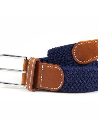 Купить Wholesale Amazon Men Braided Fabric Elastic Woven Stretch Jeans Belts