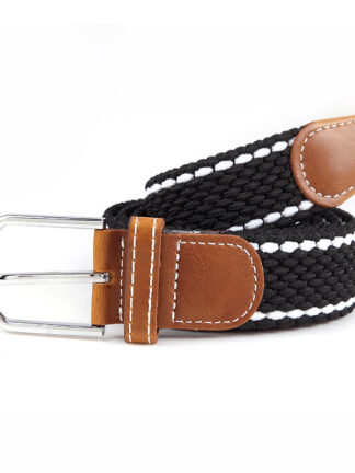 Купить New product Wholesale Amazon Men Braided Fabric Elastic Woven Stretch Jeans Belts