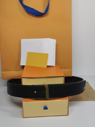 Купить Big buckle genuine leather belt with box designer men women high quality mens Fashion belts Width 38mm AAA778