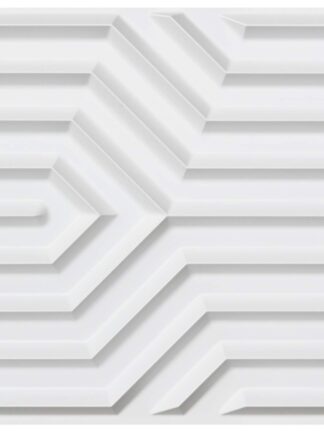 Купить Art3d 50x50cm 3D Wall Panels PVC Matt White Geometric Mate Pattern Soundproof for Living Room Bedroom (Pack of 12 Tiles)
