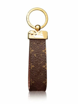 Купить 1Classic Brown PU Leather Chain & Key Rings Holder Keychains for Men Women with Gift Box