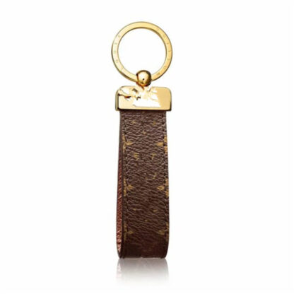 Купить 1Classic Brown PU Leather Chain & Key Rings Holder Keychains for Men Women with Gift Box
