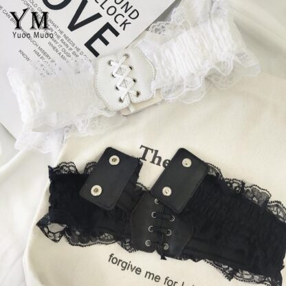 Купить Belts YuooMuoo Ins Fashion Lace Waist Corsets Vintage Gothic Women White Black Lolita Decorative Belt For Dress And Blouse