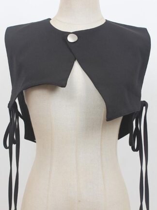 Купить Belts Women's Runway Fashion Black Fabric Vest Collar Cummerbunds Female Dress Corsets Waistband Decoration Wide Belt R2594